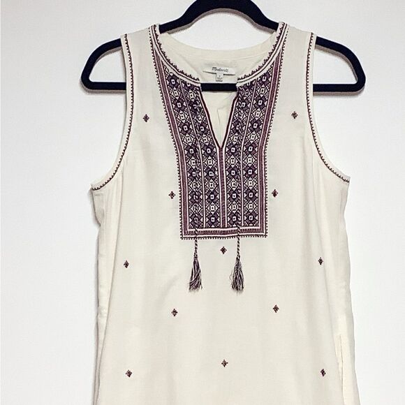 NWOT Madewell Embroidered Sun Coast Sleeveless Dress size M - Picture 6 of 7